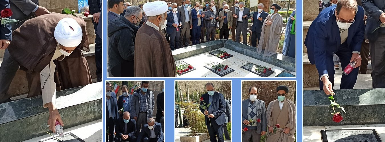 دانشگاهیان دانشگاه تهران در روز بزرگداشت شهدا با حضور بر سر مزار شهدای گمنام به مقام شامخ شهدا ادای احترام کردند.